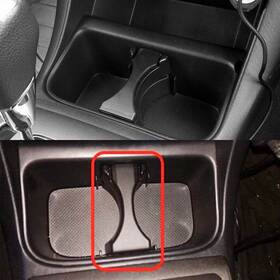 Ito-bjfgq-19843 Auxito Black Cup Holder Inserts Divider For 2005-2009 Toyota Tacoma Center Console 2006