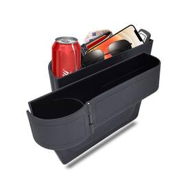 Bailisi 4429 Car Seat Gap Filler Organizer Multifunctional Black