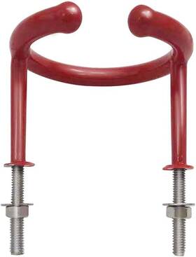 Baqiro 710558329231 Red Single Ring Boat Cup Holder Stainless Steel Pvc