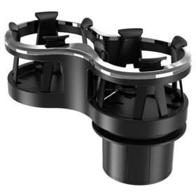 Rfj686 Bcsmmcar Car Center Console Dual Cup Holder Auto Drinking Bottle Adjustable Black