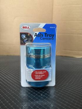 39264-8 Bell Automotive Ash Tray Blue Aluminum Universal Cup Holder Fitment