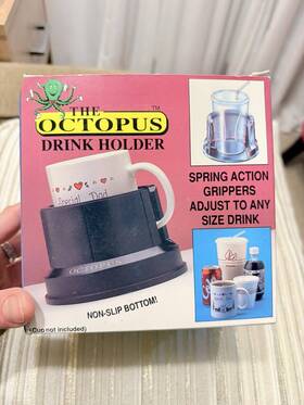 Bell Automotive 076027051004 The Octopus Black Drink Holder N51 1990s Vintage A2