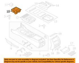 51167944194 Bmw Oem 20-22 740i Xdrive Console Center Console-cup Holder