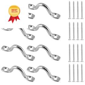 Hj220316-00005 Bokwin Bowkin 8pcs M5 Pad Eye Straps Stainless Steel Kayak Deck Loops Tie Down With