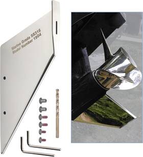 27061 Brand Gluckmarine Gl Ckmarine Boat Skeg Safe Repair Guard Fits Marine Silver