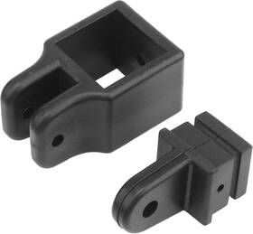 Fcjb-2 Brand Pongle Boat Square Jaw Slides Brackets Kit For Bimini Top Support Pole Black