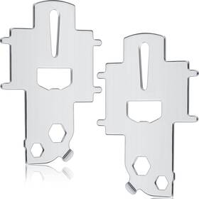 Key-1219 Brand Ripeng 2 Pieces Deck Fill Plate Key Boat Floating Keychain Silver