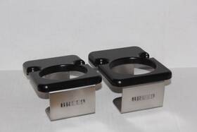 Breeo 810097530119 New Set 2 Outrig Cupholder Black Poly Lumber Stainless Steel For X Series