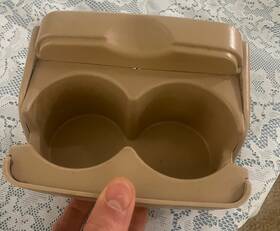 16814185 Buick 2000-05 Lesabre Center Console Cupholder And Swivel Mount Tan Beige