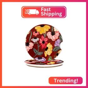 Ccpf-001 Bzelkry Singer Inspired Piano Flora Ceramic Car Cup Coasters Suprise Song 2.6