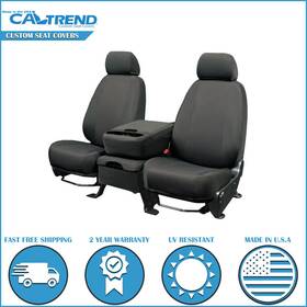 Su148-08hh Caltrend Car Seat Covers For 19-24 Subaru Ascent Center Eurosport Light Grey