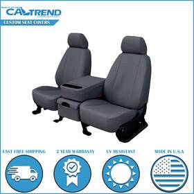 Ty136-03lx Caltrend Car Seat Covers For 03-09 Toyota 4runner Center Faux Leather Charcoal