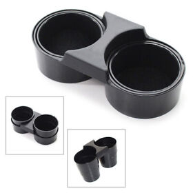 Car Center Console Drinking Cup Holder Dual Fit Corvette C7 2014-2020 Black