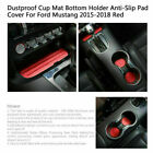 C111-028-red Car Cup Holder Mat Non-slip Pad Cover Kit Red Fit Ford Mustang 15-18 Sa Yu