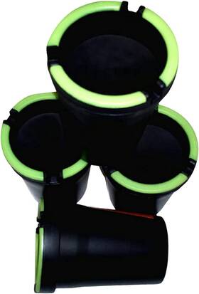Car Products H 610922438135 Ashtray - Stub Out Glow In The Dark Cup Self Small Black