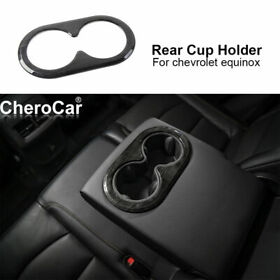 Cherocar21011027006 Car Water Cup Holder Frame Trim Cover For Chevrolet Equinox 17 Black Wood Grain