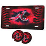 Carcoasters19 Atlanta Baseball Absorbent Stone Car Coasters Tag Gift Set