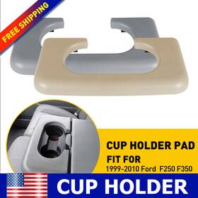 Wwd-bjd-16125 Carpartsexpress1 Grey Cup Holder Armrest Pad Fits Ford Super Duty 1999-2010 F250 F350