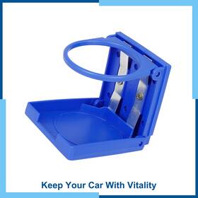Carpopart 726215638905 Universal Pack 1 Adjustable Folding Cup Drink Holder For Car Truck Boat Blue