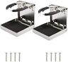 Ch-0517-02 Dasmarine Pair Of Folding Adjustable Stainless Steel Cup Drink Holder