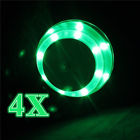 Ch9682sg Hoffen Stainless Steel Green Led Car Drink Holder 603981883862