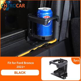 202501152gq215gqgq152 Cherocar Rear Window Drink Water Cup Holder Bottle Tray For Ford Bronco 2021 Accessories
