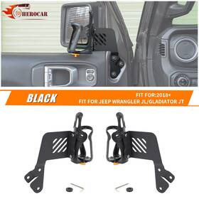 A231107l9415fwqr1 Cherocar 2x Front Left Right Side Door Cup Holder Accessories For Jeep Wrangler Jl Jt 18