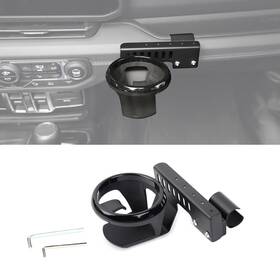 Chero20240621us02 Cherocar Black Passenger Grab Handle Cup Holder Mount For Jl Wrangler/jt Gladiator 2024