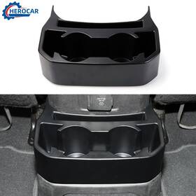 Cherocar0125101687 Cherocar Car Rear Seat Drink Cup Holder Base Mount Cover For 2018-23 Jeep Wrangler Jl Jt