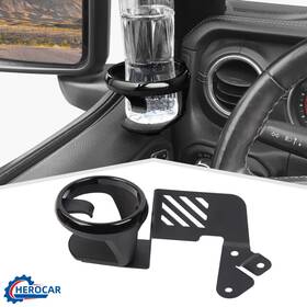 Cherocar025052075 Cherocar Left Dash Mount Door Cup Holder Rack Bracket Stand For Jeep Wrangler Jl Jt 2018