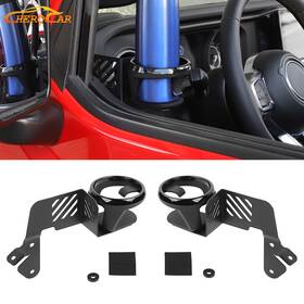 Cherocar20050705fhge1351 Cherocar Sides Door Mount Cup Holder Bracket Stand For Jeep Wrangler Jl Gladiator Jt 18