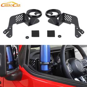Cherocar20050705fhge1435 Cherocar Sides Door Mount Cup Bottle Holder Bracket For Jeep Wrangler Jl Gladiator Jt 18