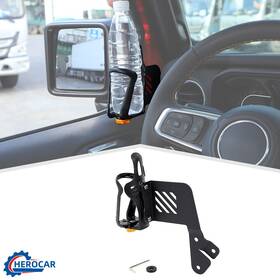 Cherocar2024121370 Cherocar Front Door Drink Water Bottle Cup Holder Mount Bracket For Jeep Wrangler Jl Jt
