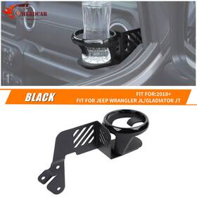 Eka231107l9214fqwr Cherocar Right Side Dash Mount Door Cup Holder Rack Bracket For Jeep Wrangler Jl Jt 2018
