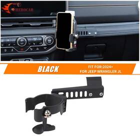 Yp012024121703qwr Cherocar Car Center Dash Phone Mount And Cup Holder Bracket Stand For Jeep Wrangler Jl 24