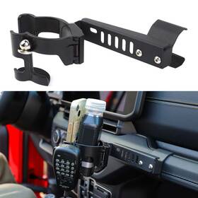 Yp012024121703qwrds Cherocar Black Car Center Dash Phone Mount And Cup Holder Bracket For Jeep Wrangler Jl 24
