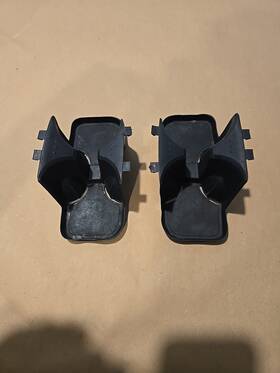 31726y10020 Chrysler 2008-2016 Town And Country Center Console Cup Holder Insert Black Set Of 2 Oem