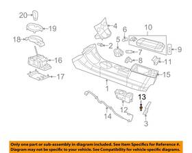 6104628aa Chrysler Oem 07-17 200 Console Console-cup Holder Screw