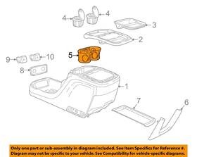 68312236ac Chrysler Oem 17-23 Pacifica Voyager Console Center Console-cup Holder