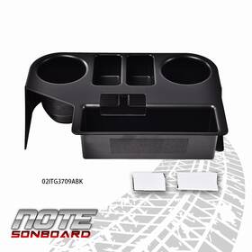 Cnnell Cnnell0522-3 Fit For 1994-1997 Dodge Ram 1500/2500/3500 Front Center Console Cup Holder Black