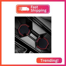 Red-24 Cotree For Accord 2023 2024 Car Cup Holder Inserts Coasters Coaster Mat Fit Ac