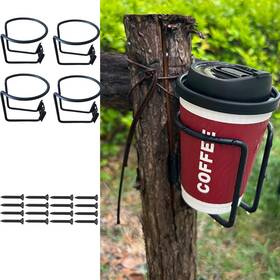 Credstar 633183559296 4pcs Cup Holder Stainless Steel Black Boat Drink Holders Ring