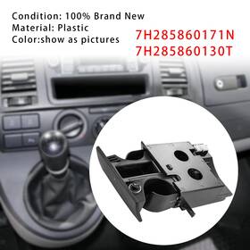 7h285860171n Darupsun Black Premium Cup Holder For Vw Transporter T5