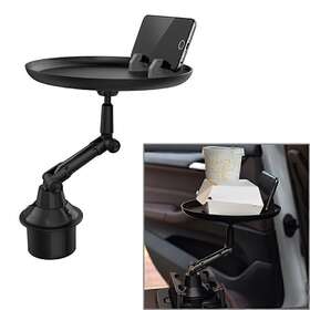 Dictorcoltd 210000894657 Car Cup Holder Tray Table For Eating With Cell Phone Slot Coffee Stand Food