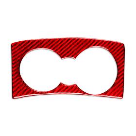 Dictorcoltd 550748683831 Water Cup Holder Panel Cover Trim For Alfa Romeo Giulia 2017-2019 Red