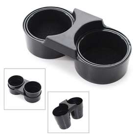 Dictorcoltdusa 211311372056 1 Pcs Abs Black Cup Holder Dual Fit For Corvette C7 2014-2020