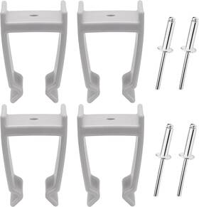 Fgc01 Eaorbd Pontoon Top Bimini Clips For Boat Square Bracket 1-1/4 Inch Gray
