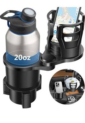 B09nsdjntb Easkkty Dual Cup Holder Expander For Car 2 In 1 Multifunctional Extender