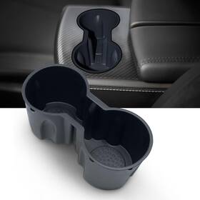 Ecotesla2cc Econour Cup Holder For Tesla Model 3/y - Only Fit New Console 2023 Black