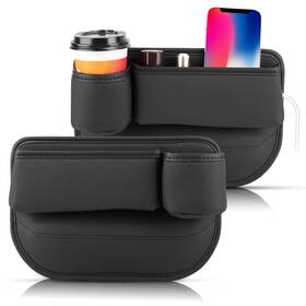 Gpct4949 Edge Collections New2 Pack Car Seat Gap Filler Organizer - Leather Cup Holder Universal Storage Gpct4949 Edge Collections New2 Pack Car Seat Gap Filler Organizer - Leather Cup Holder Universal Storage